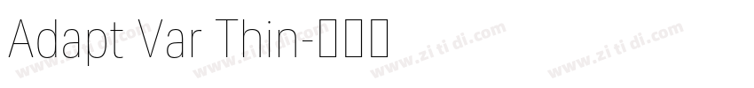Adapt Var Thin字体转换